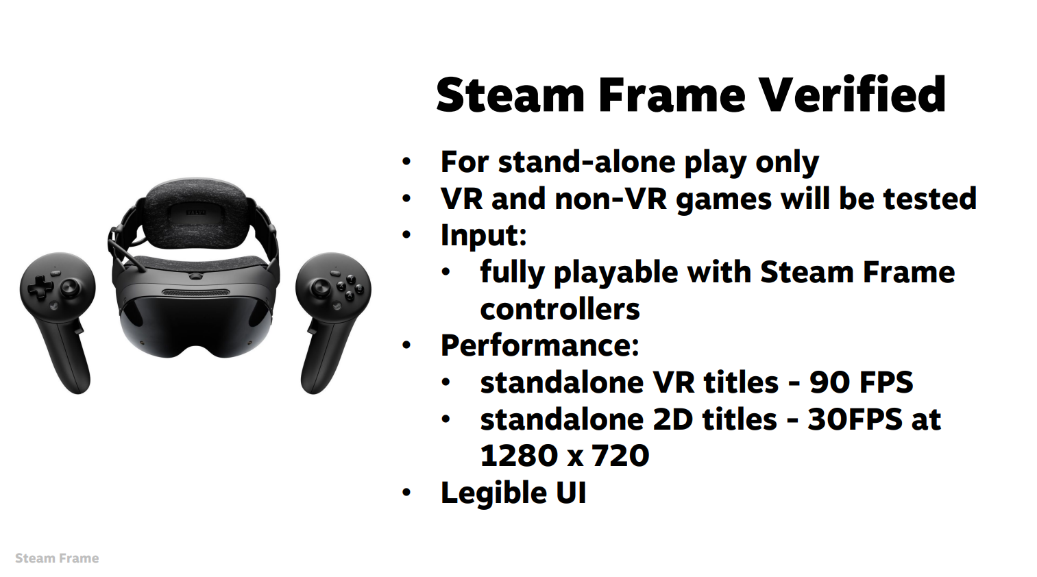 steam frame requirements