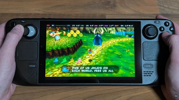 Banjo-Kazooie running natively on Steam Deck